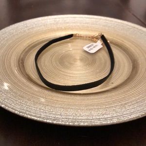 Free People Thin Black Leather Choker